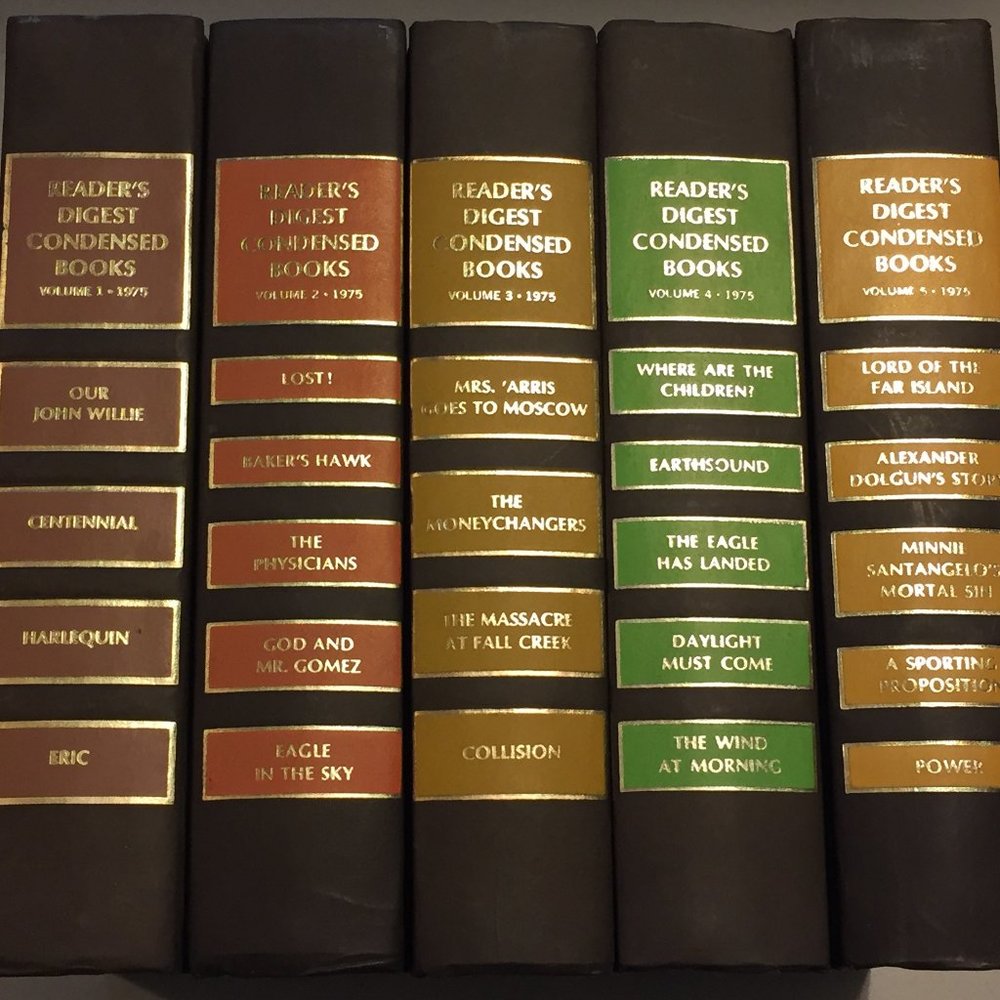 5 Readers Digest HC Books Vol 1-5 1975